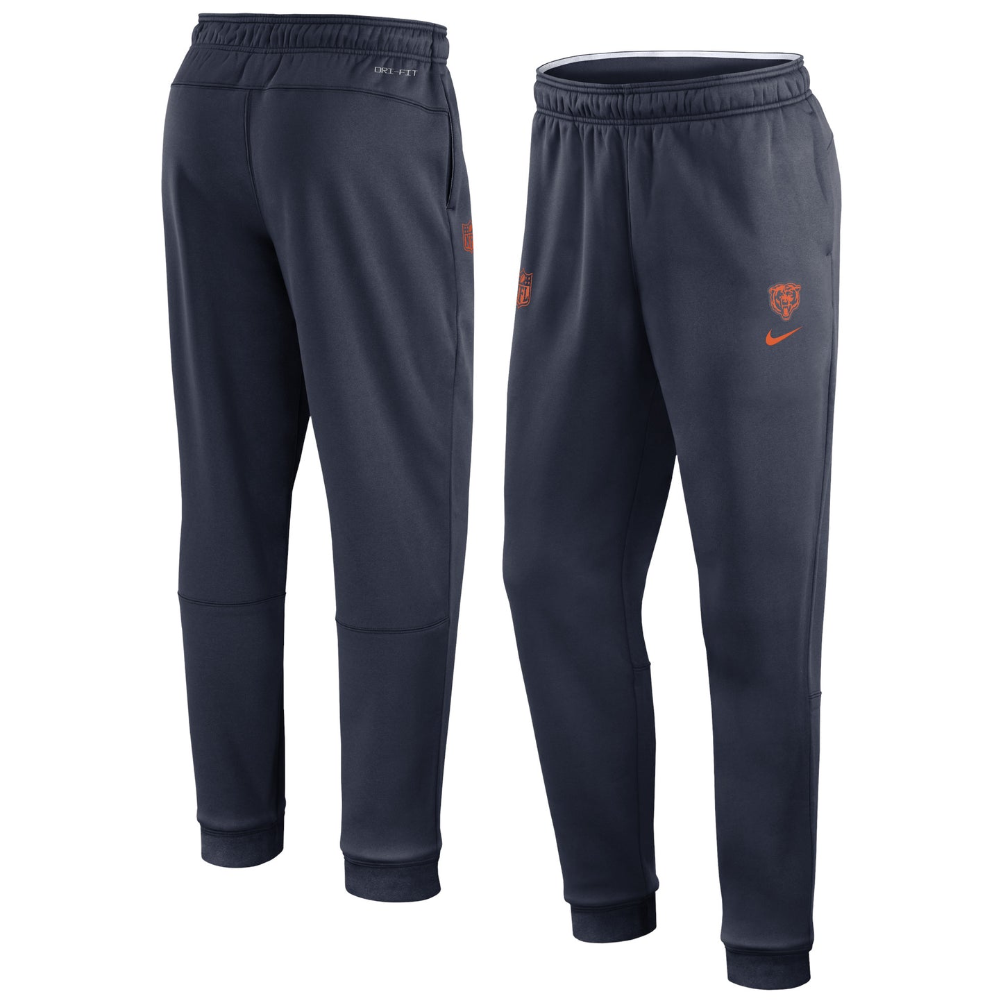 Men's Nike Navy Chicago Bears 2023 Sideline Performance Jogger Pants
