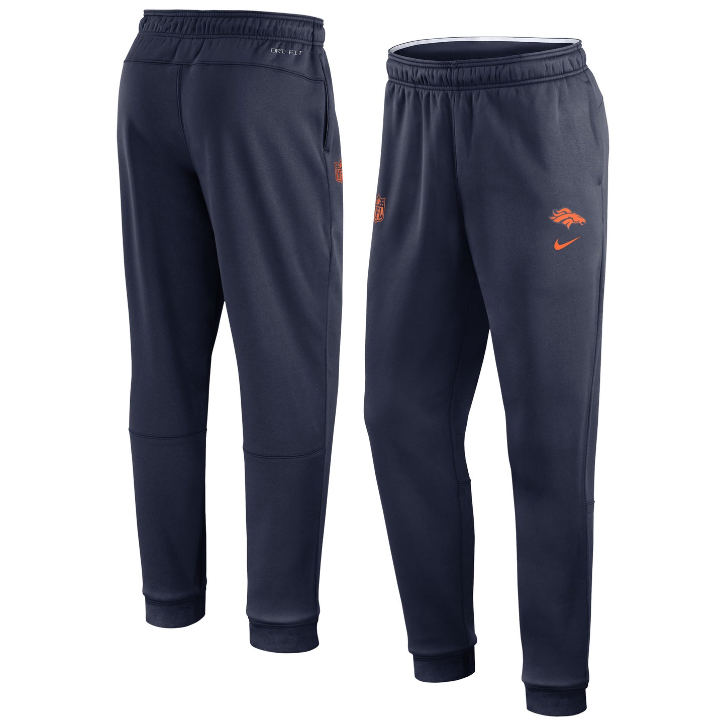 Men's Nike Navy Denver Broncos 2023 Sideline Performance Jogger Pants
