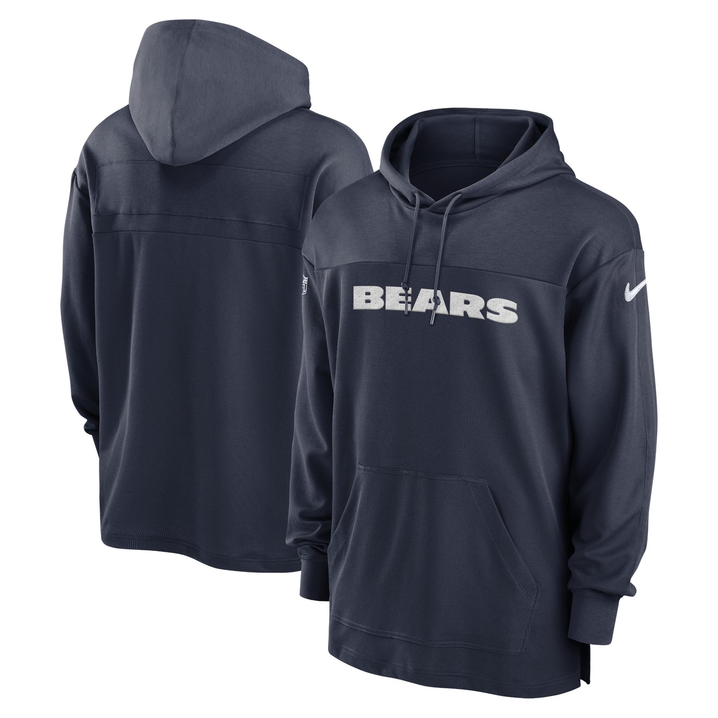 Men's Nike Navy Chicago Bears 2023 Sideline Lightweight Performance Hooded Top