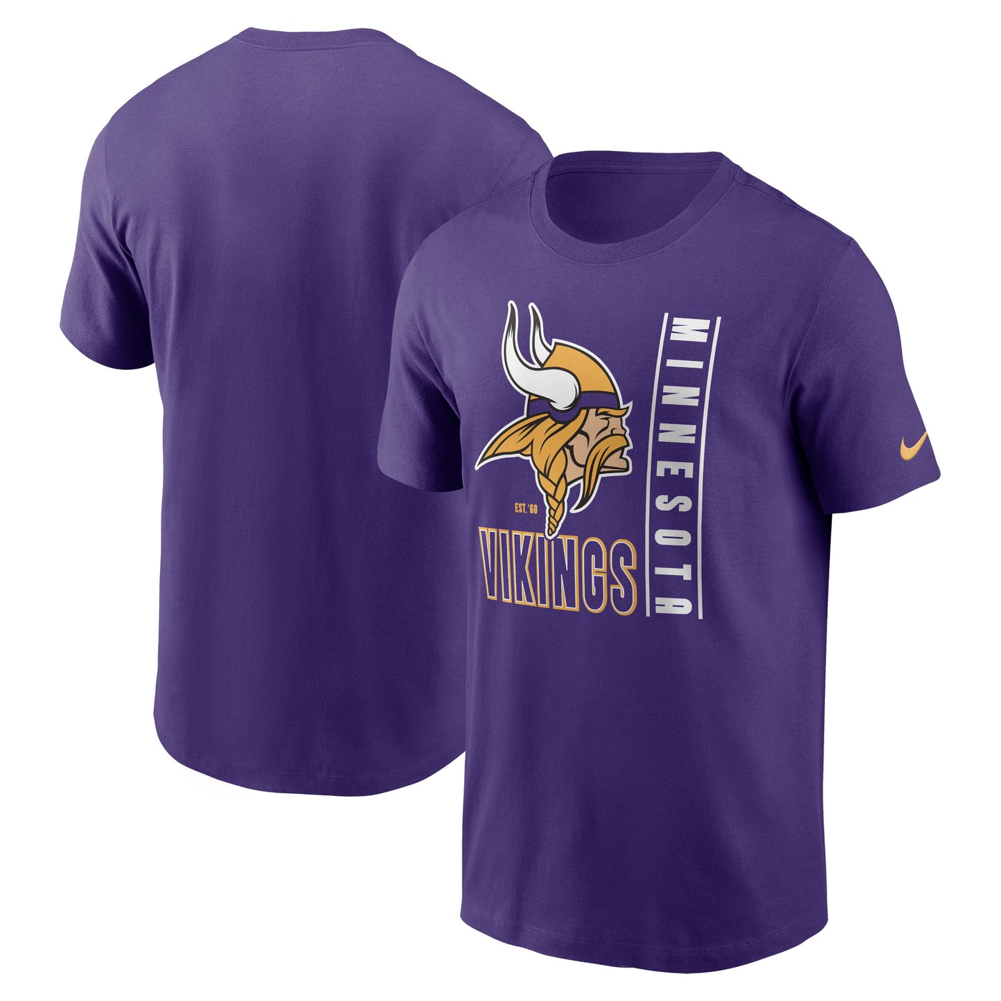 Men's Nike Purple Minnesota Vikings Lockup Essential T-Shirt