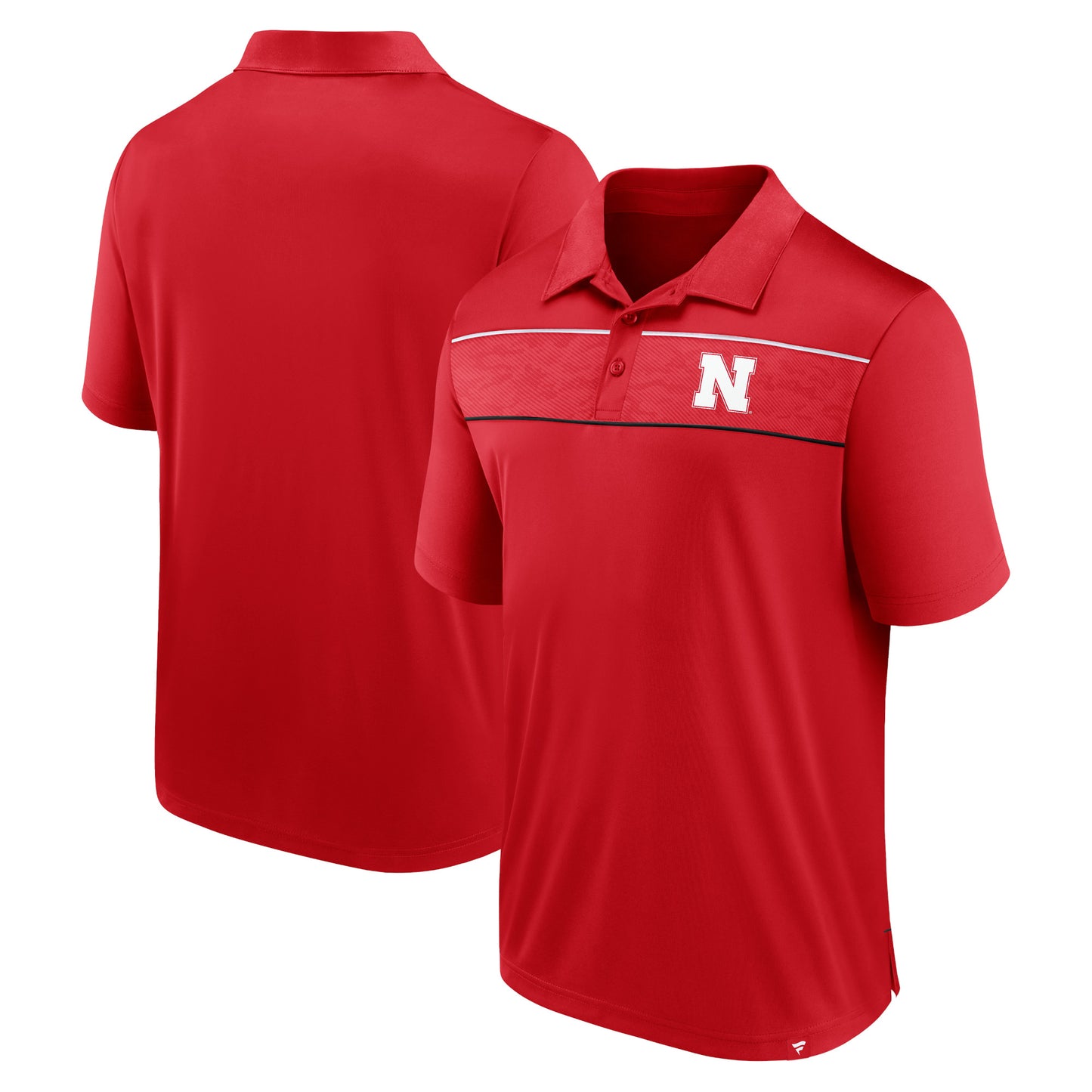 Men's Fanatics Scarlet Nebraska Huskers Defender Polo