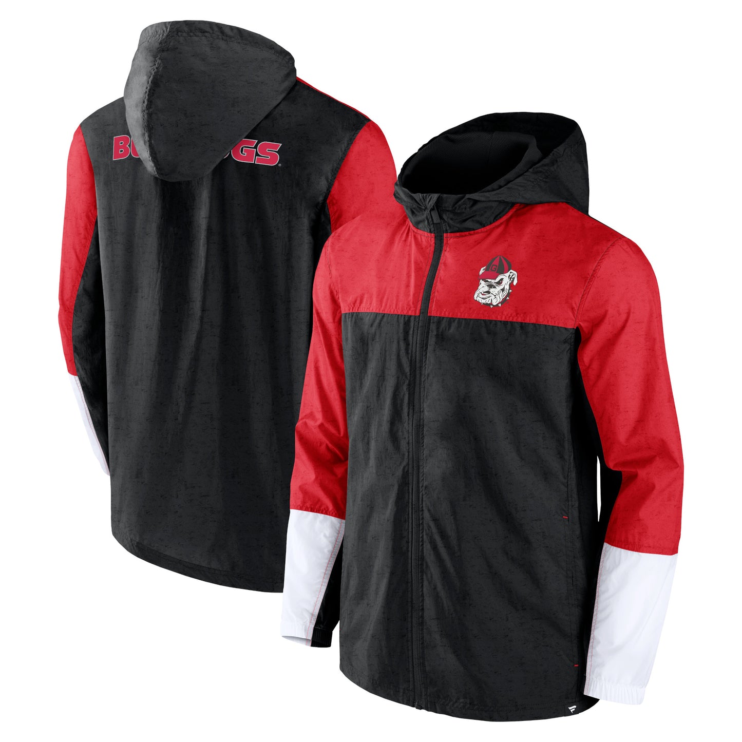 Men's Fanatics Black/Red Georgia Bulldogs Game Day Ready Full-Zip Jacket