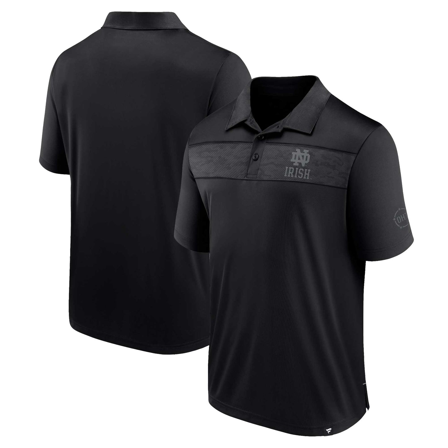 Men's Fanatics Black Notre Dame Fighting Irish OHT Military Appreciation Polo