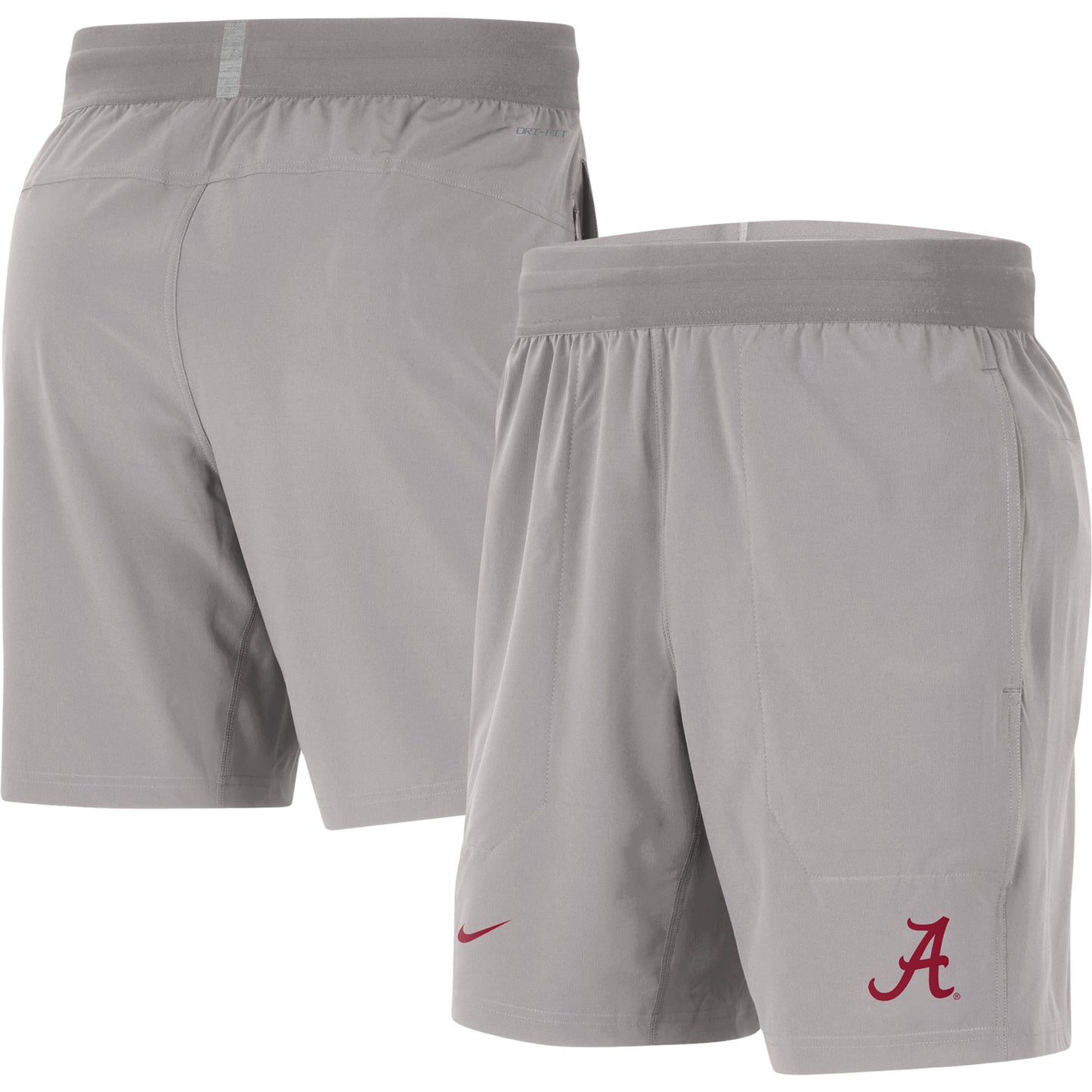 Men's Nike Gray Alabama Crimson Tide Player Performance Shorts