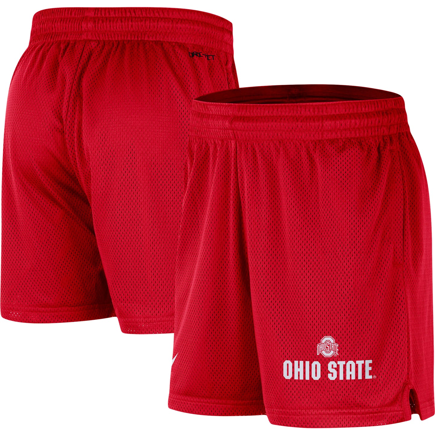 Men's Nike Scarlet Ohio State Buckeyes Mesh Performance Shorts