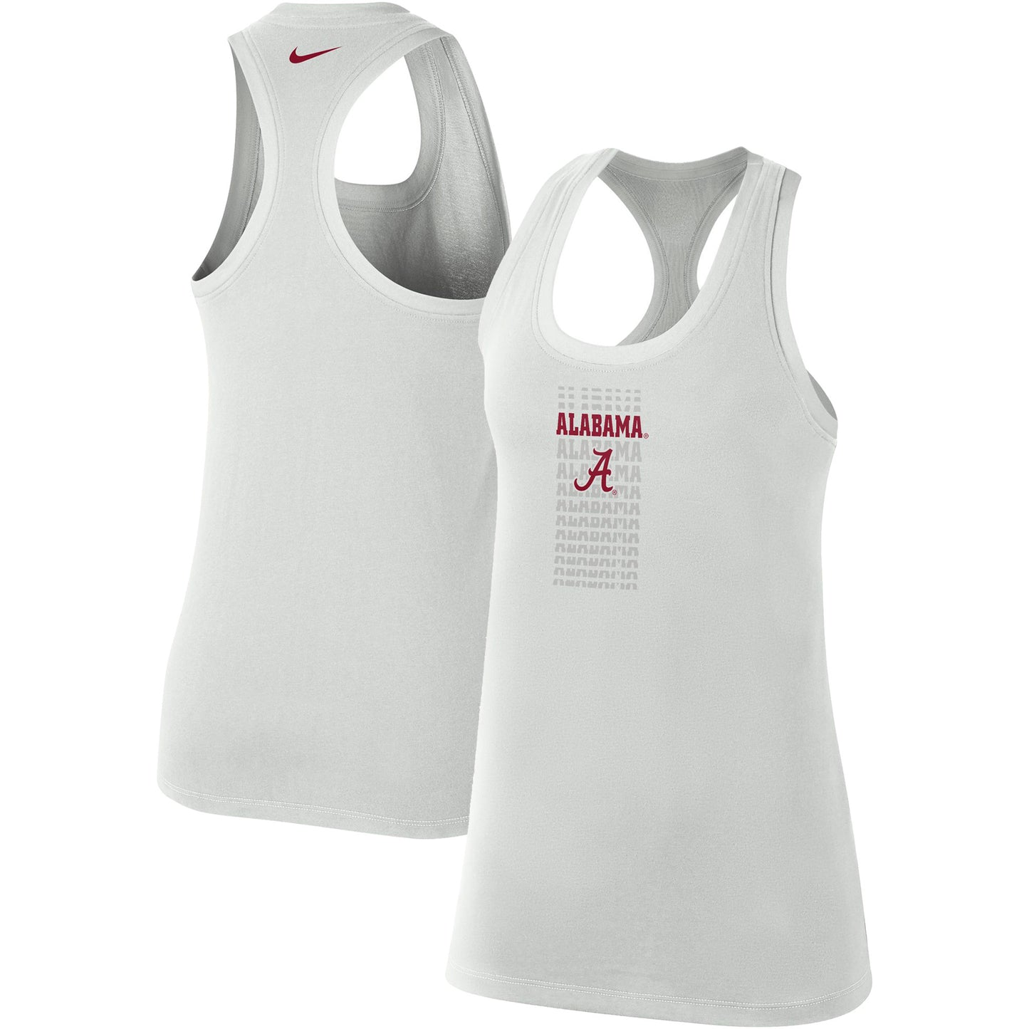 Women's Nike Gray Alabama Crimson Tide Game Time Tank Top