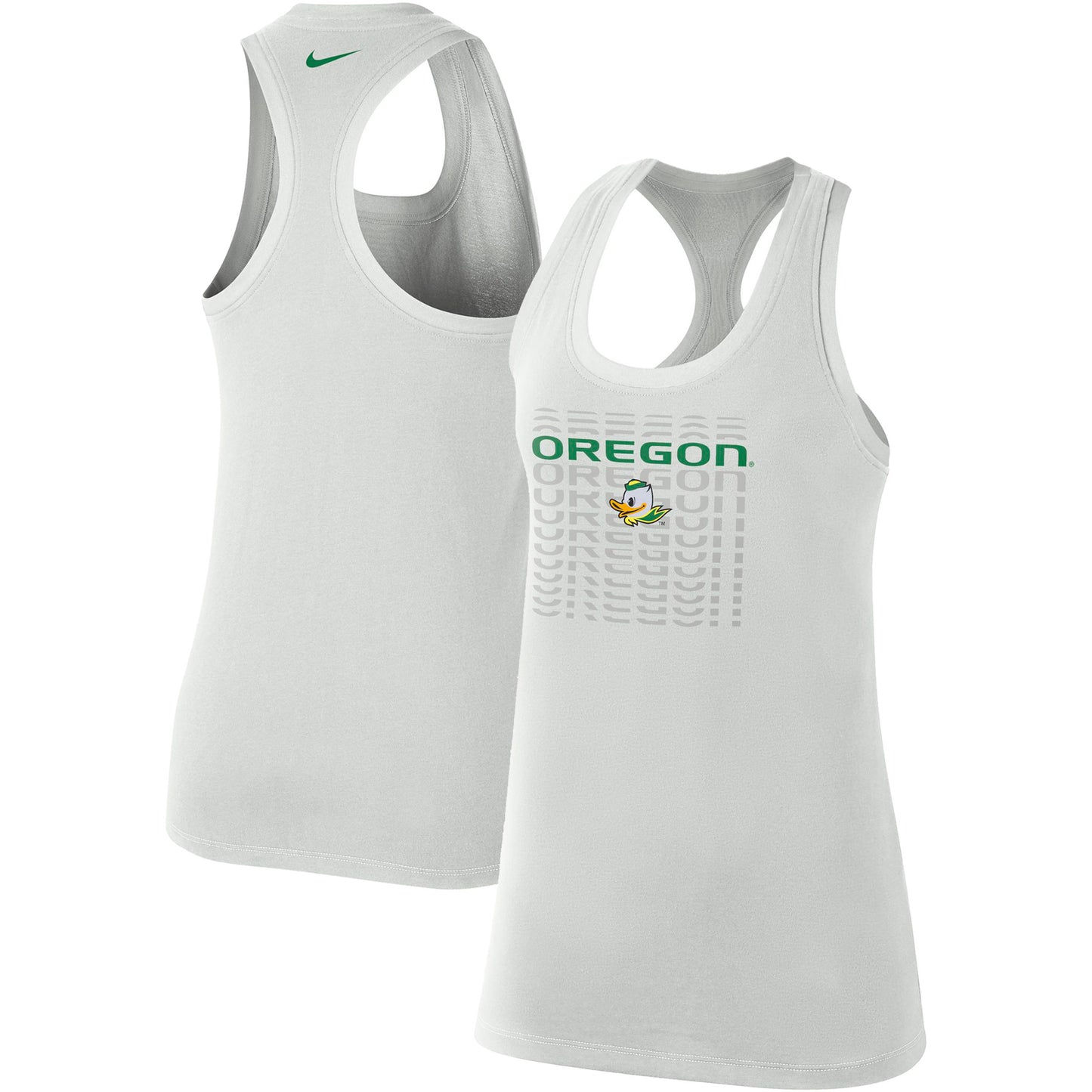 Women's Nike Gray Oregon Ducks Game Time Tank Top