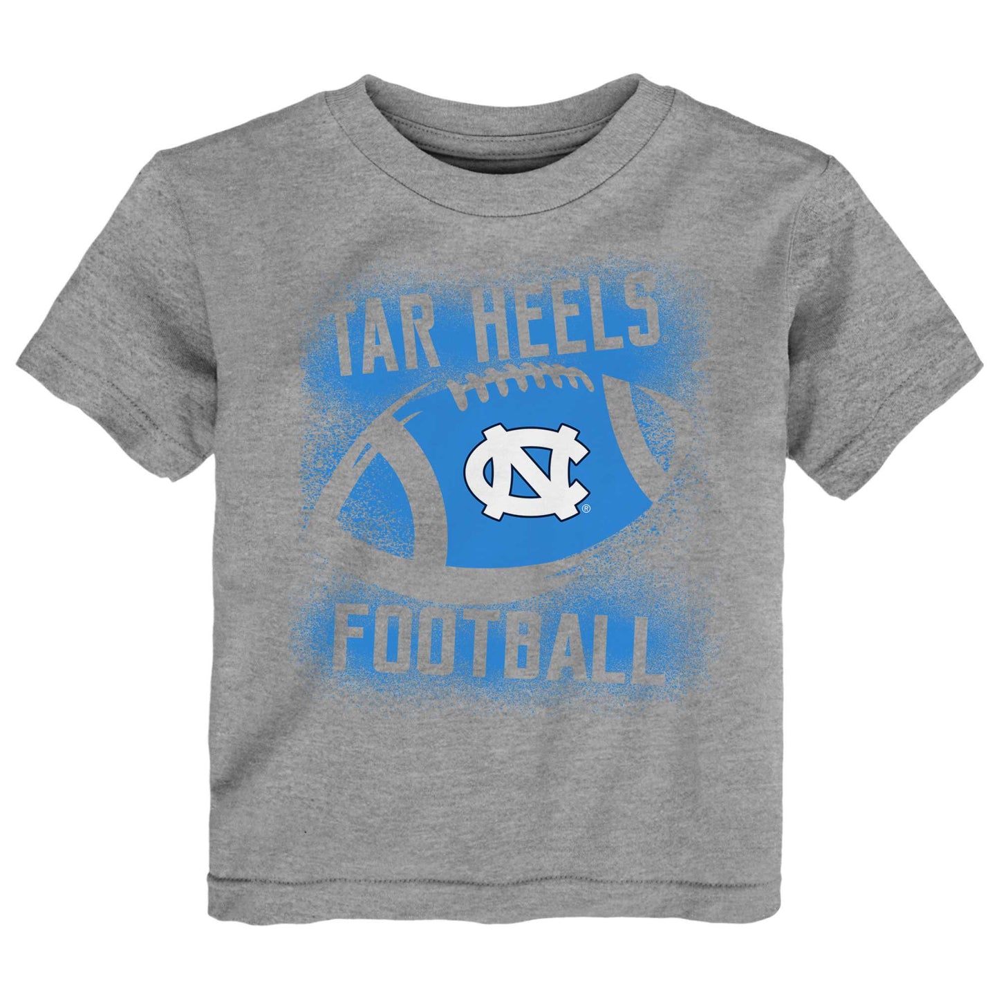 Toddler Heather Gray North Carolina Tar Heels Stencil T-Shirt