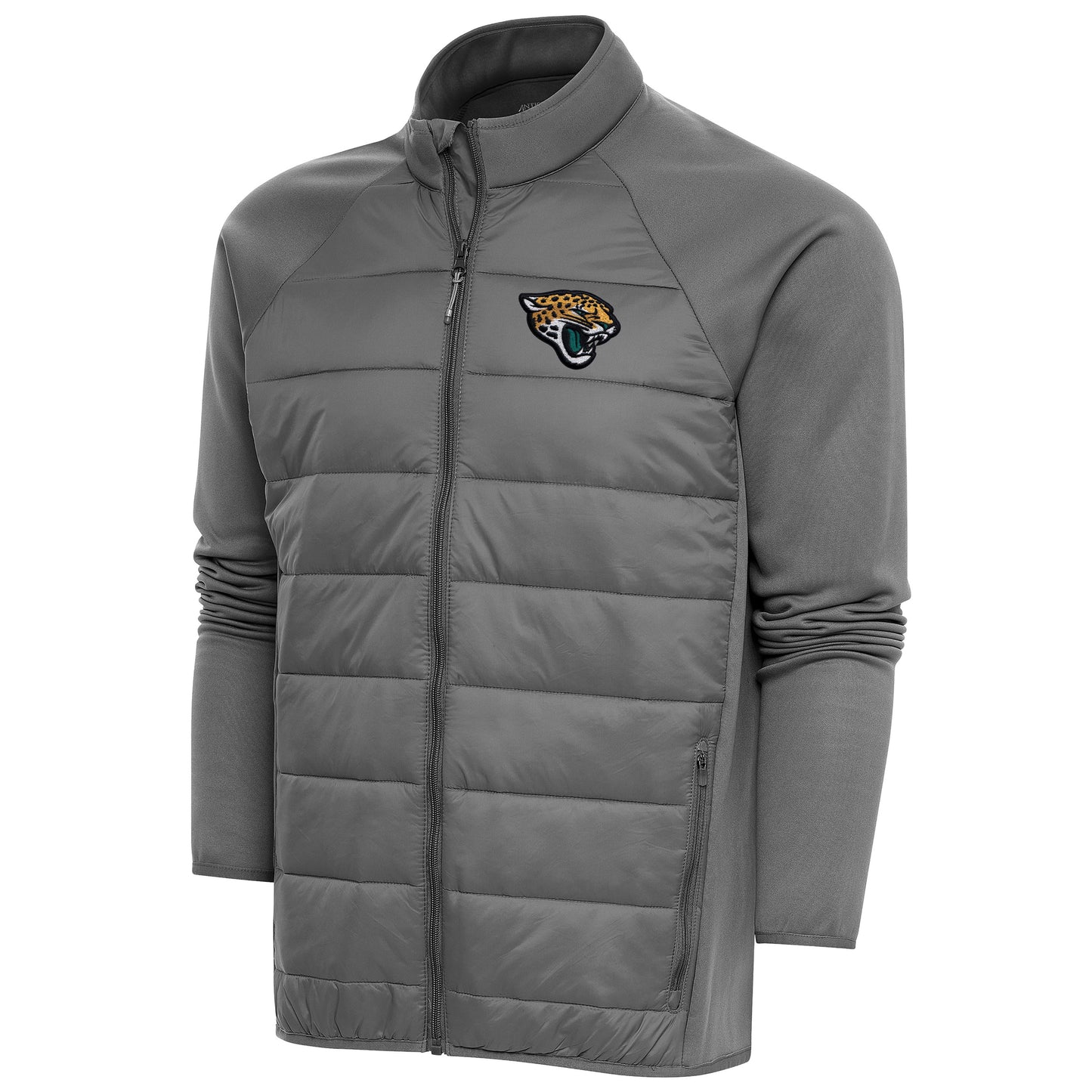 Men's Antigua Steel Jacksonville Jaguars Altitude Full-Zip Jacket