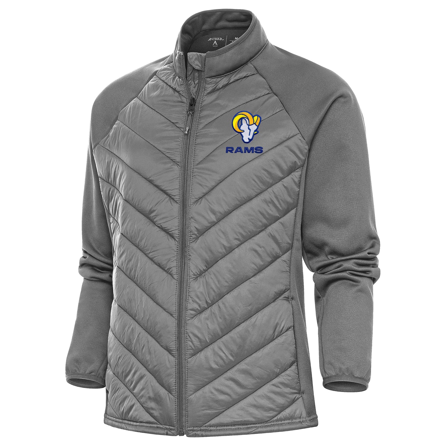 Women's Antigua Steel Los Angeles Rams Altitude Full-Zip Jacket
