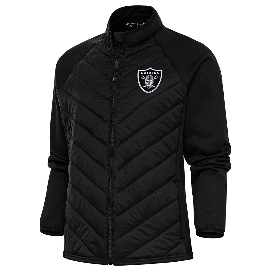 Women's Antigua Black Las Vegas Raiders Altitude Full-Zip Jacket