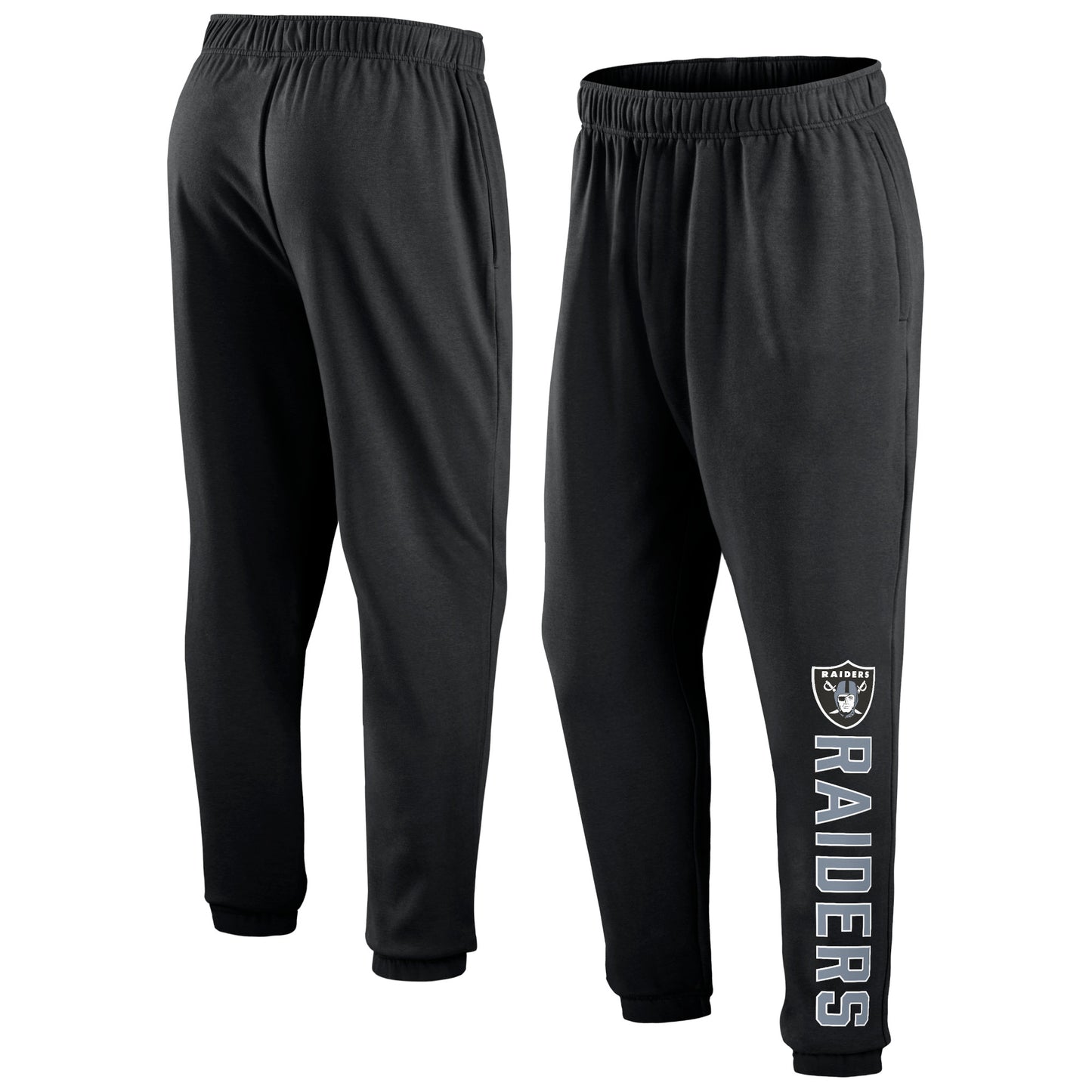 Men's Fanatics Black Las Vegas Raiders Chop Block Fleece Sweatpants