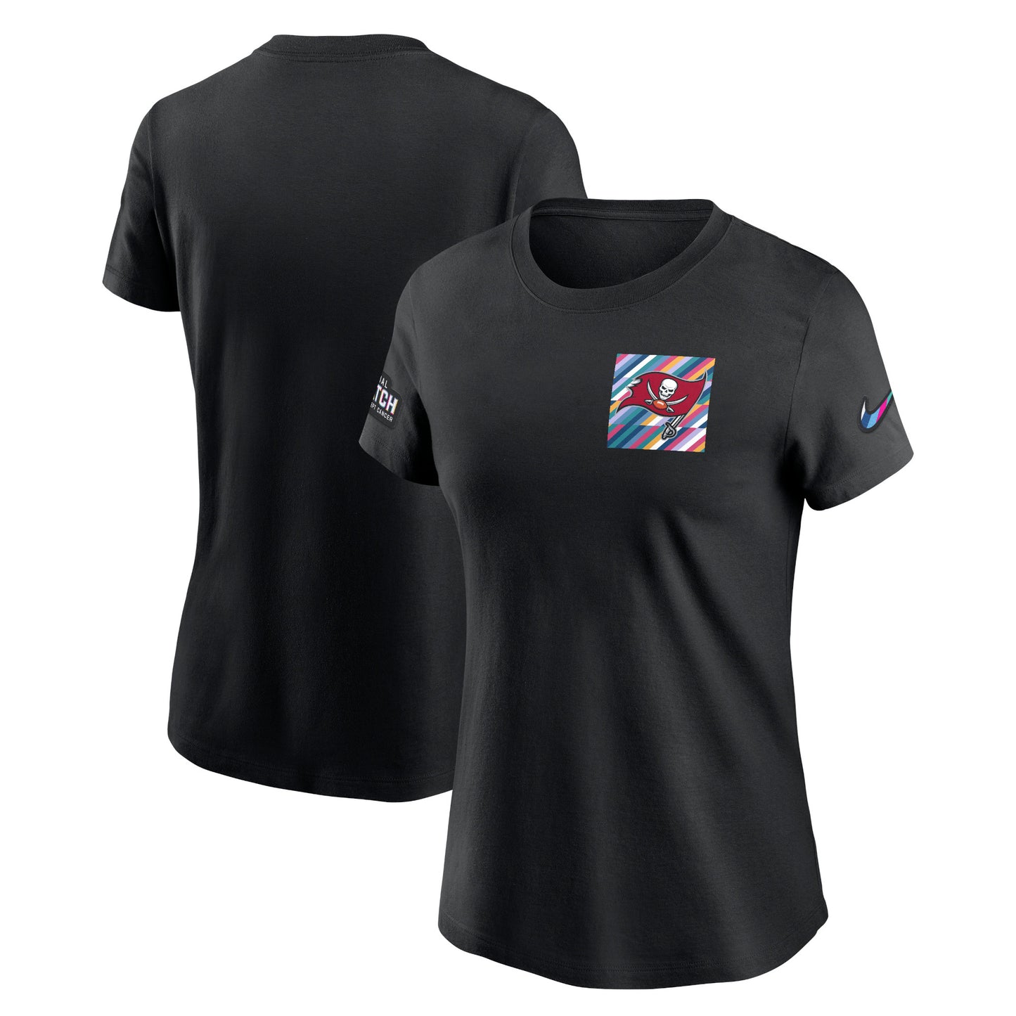 Women's Nike Black Tampa Bay Buccaneers 2023 NFL Crucial Catch Sideline Tri-Blend T-Shirt