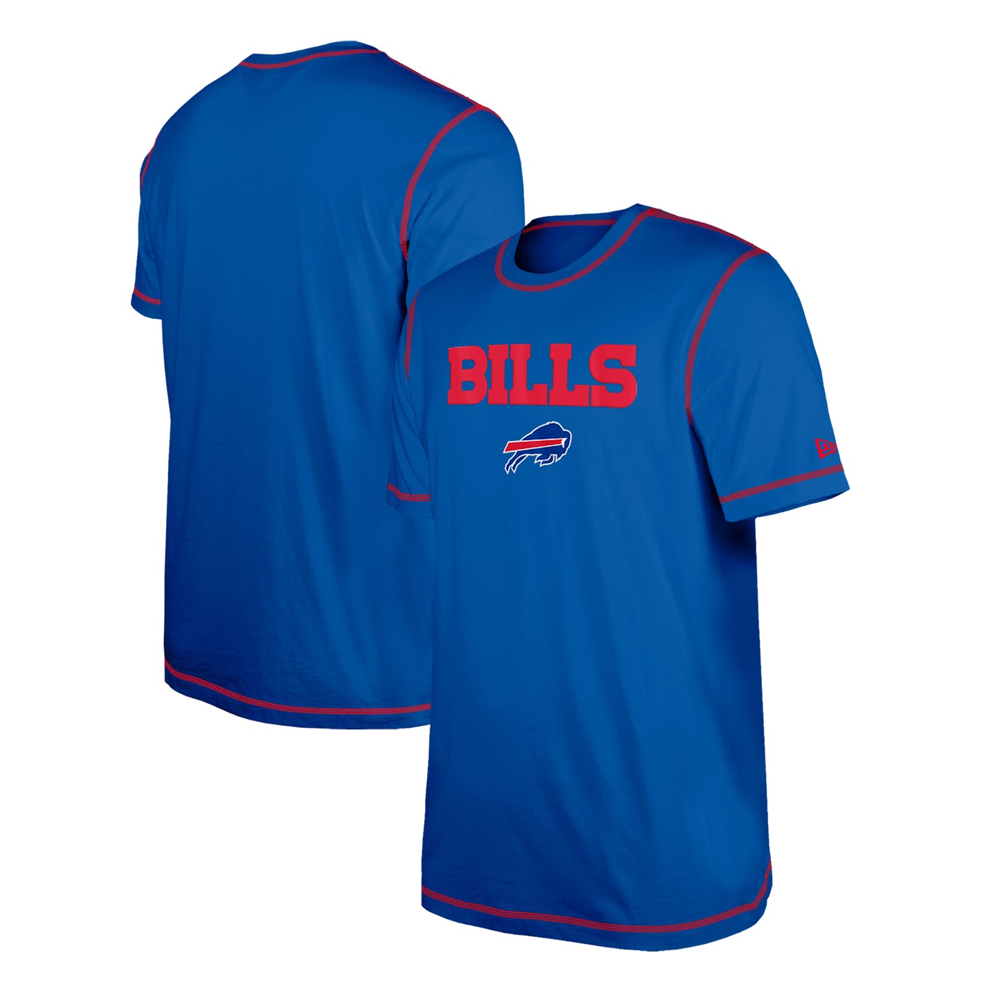 Men's New Era Royal Buffalo Bills Third Down Puff Print T-Shirt