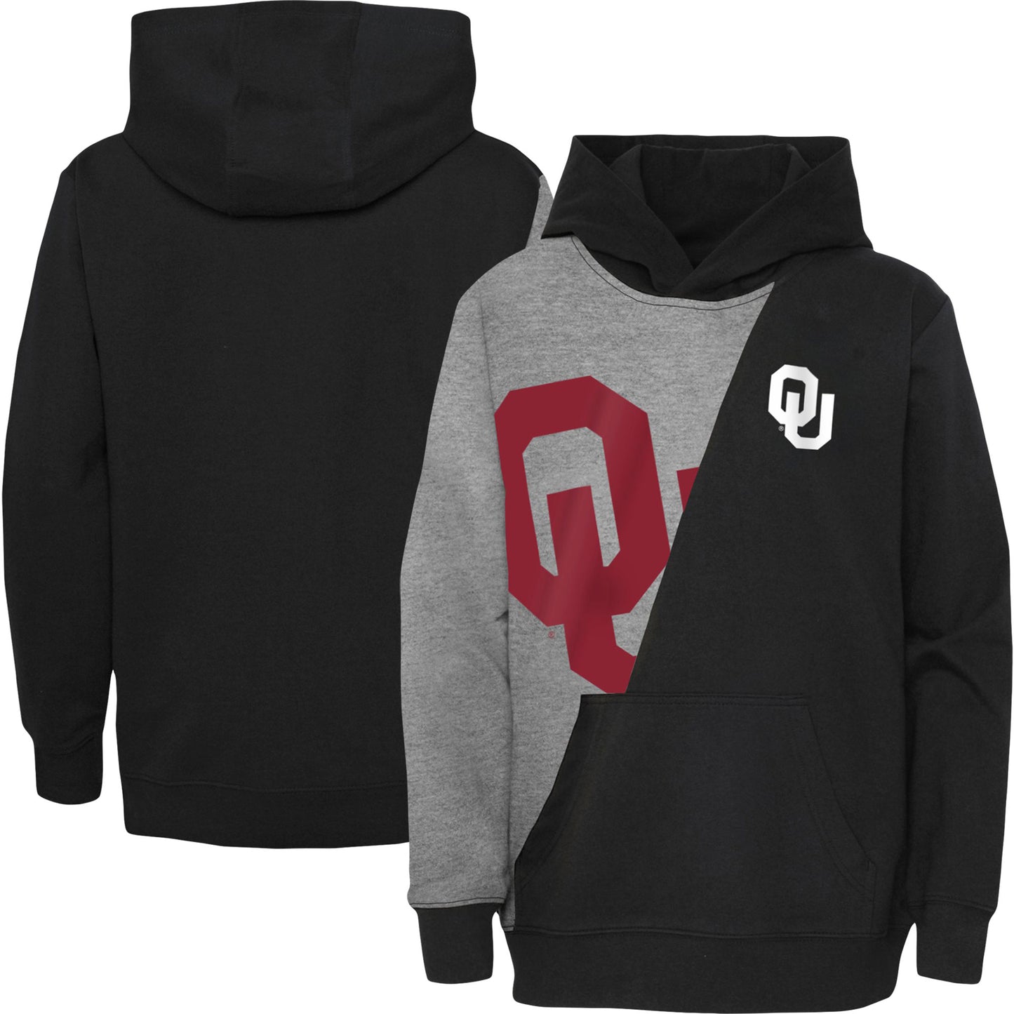 Men's Heather Gray/Black Oklahoma Sooners Unrivaled Pullover Hoodie