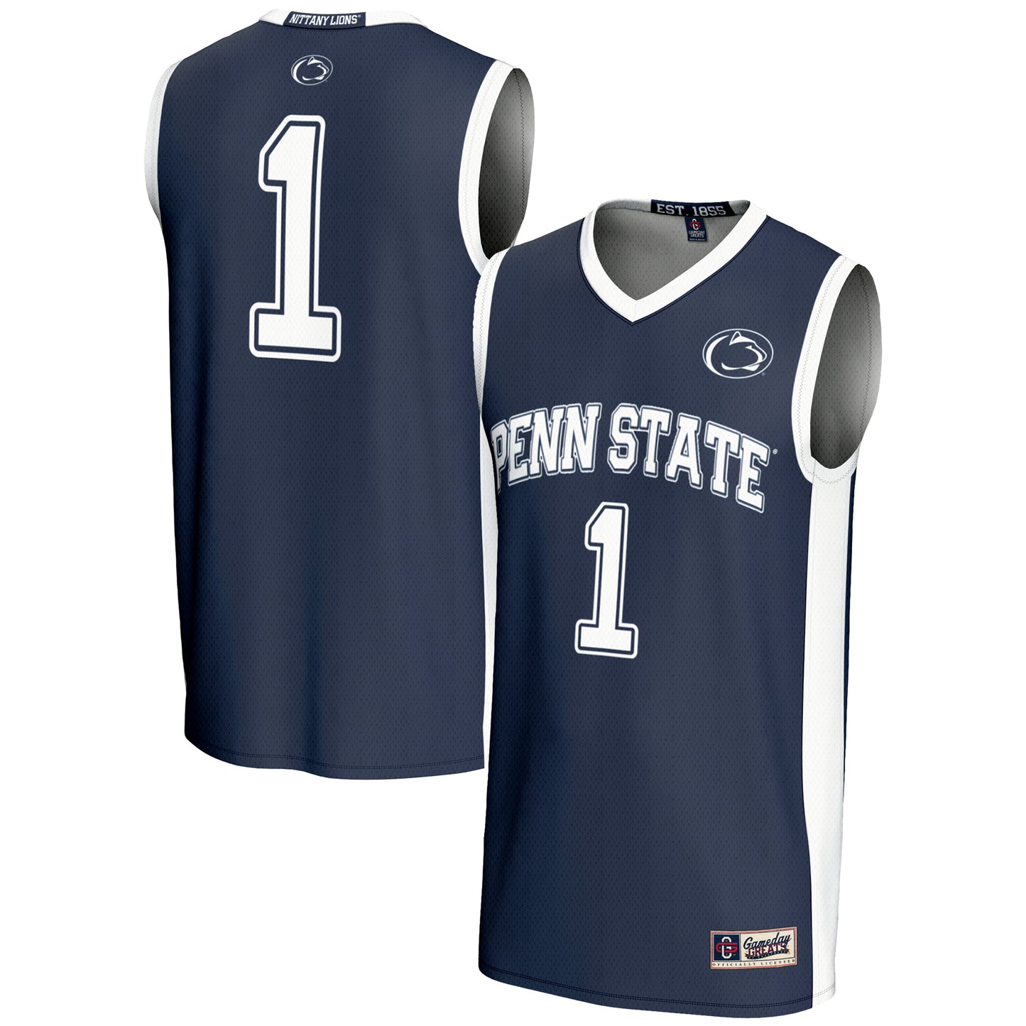 Male GameDay Greats #1 Navy Penn State Nittany Lions Lightweight Basketball Jersey