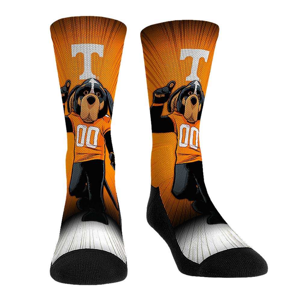 Rock Em Socks Tennessee Volunteers Mascot Pump Up Crew Socks