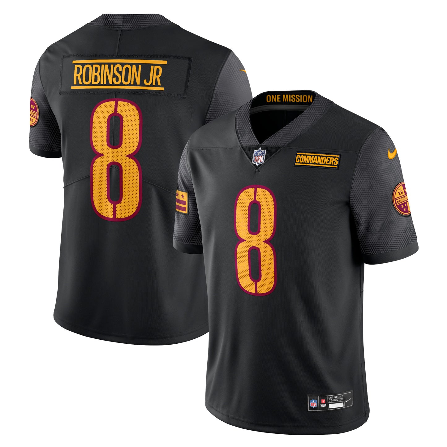 Men's Nike Brian Robinson Jr. Black Washington Commanders Vapor Untouchable Limited Jersey