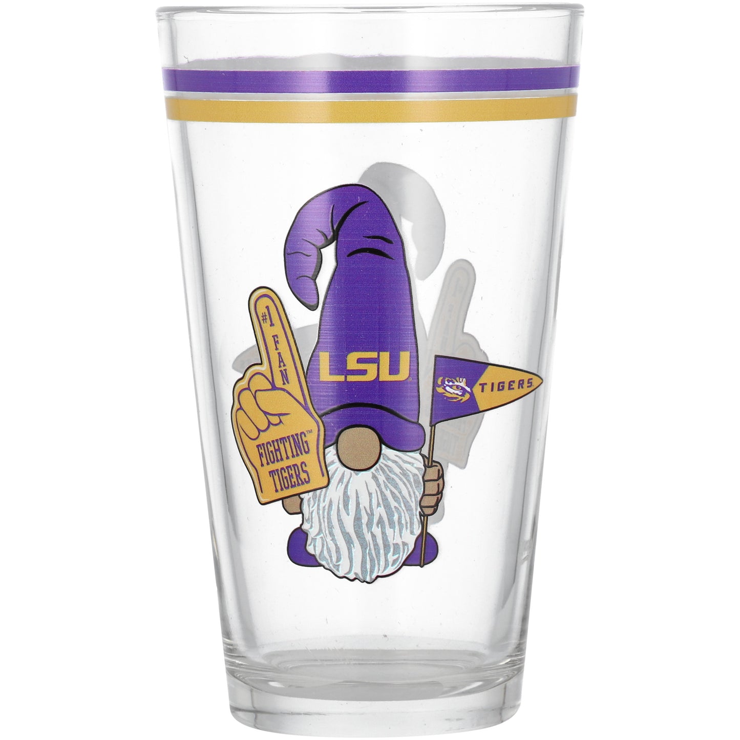 LSU Tigers 16oz. Gnome Pint Glass