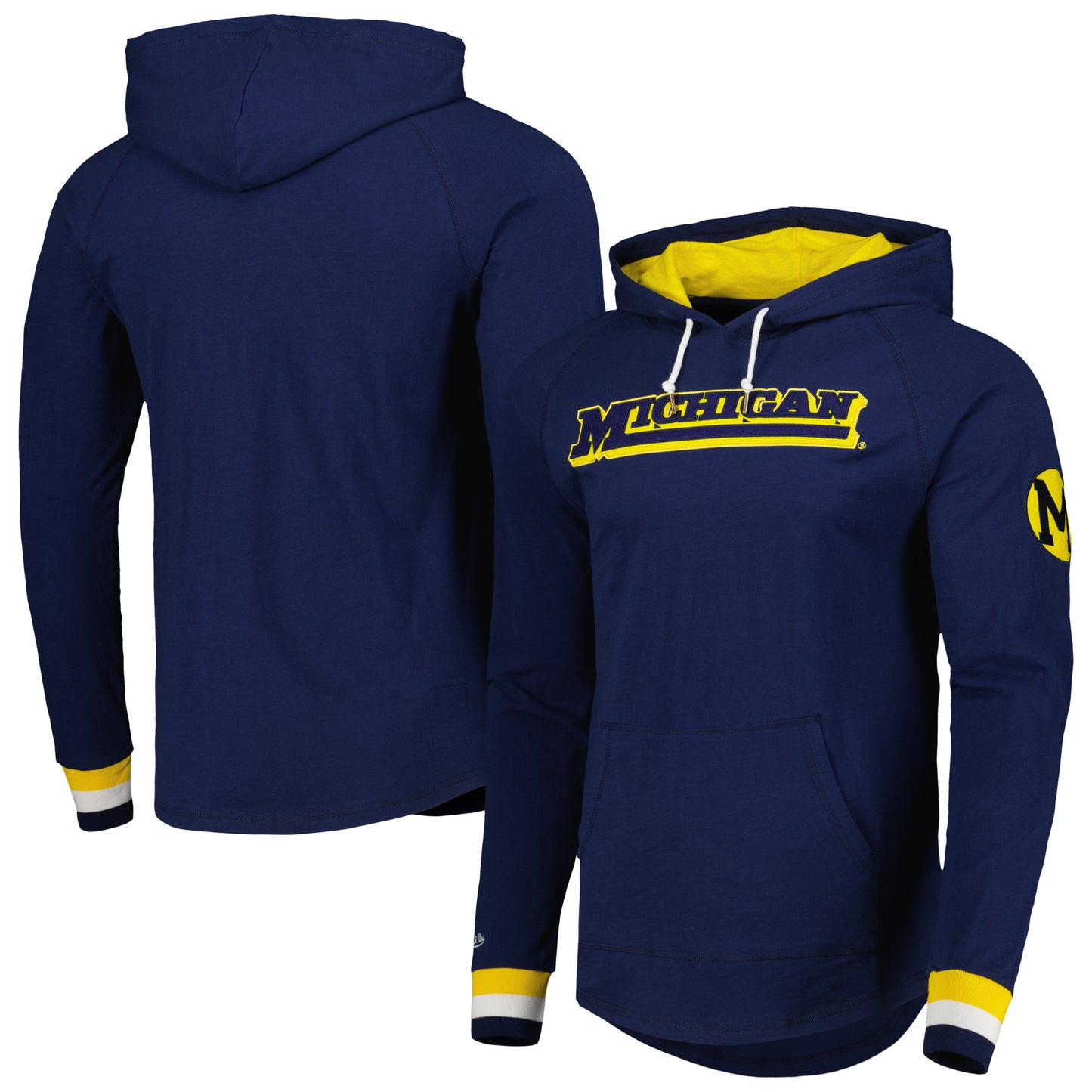 Men's Mitchell & Ness Navy Michigan Wolverines Legendary Raglan Pullover Hoodie