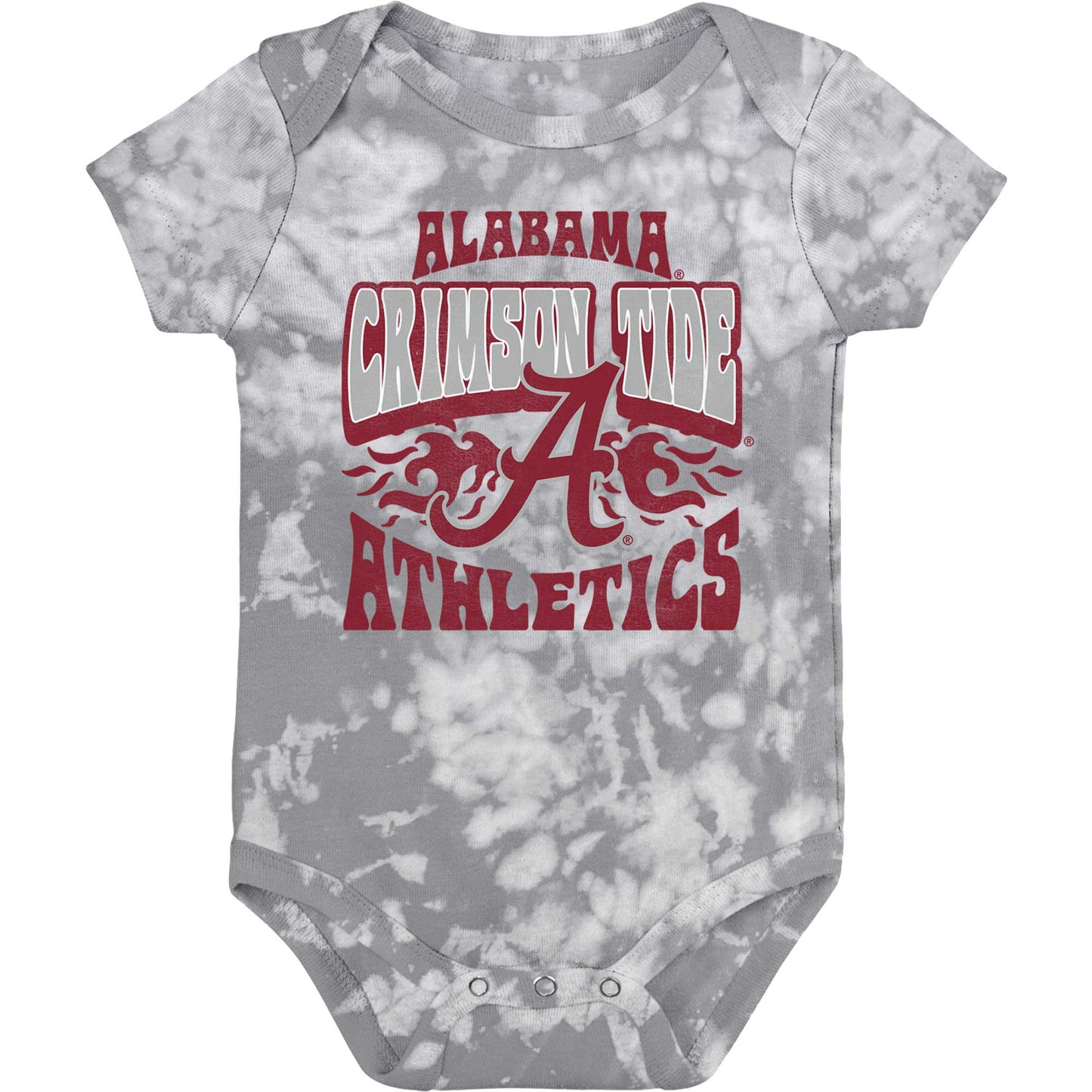 Newborn & Infant Gray Alabama Crimson Tide Lil Rocker Tie-Dye Bodysuit