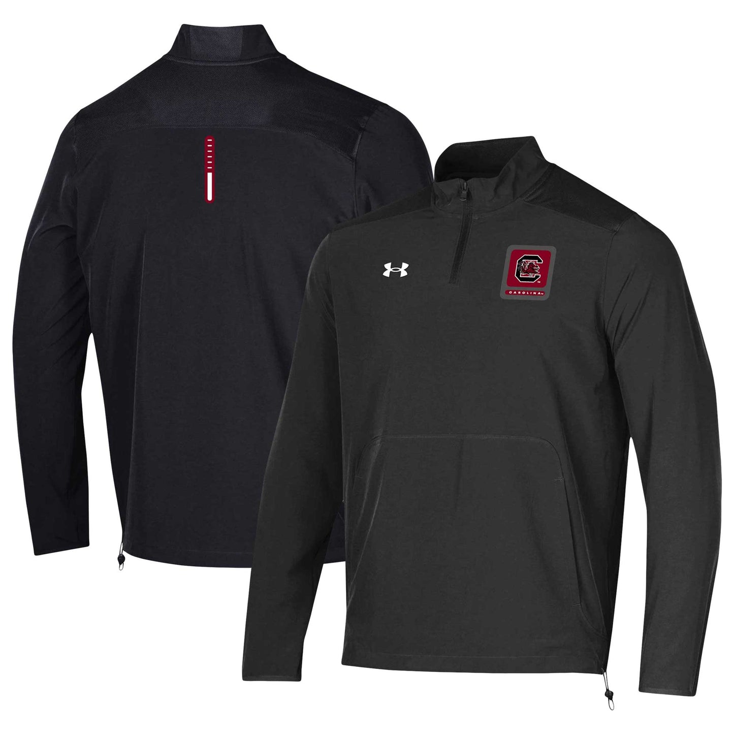 Men's Under Armour Black South Carolina Gamecocks 2023 Motivate Half-Zip Top