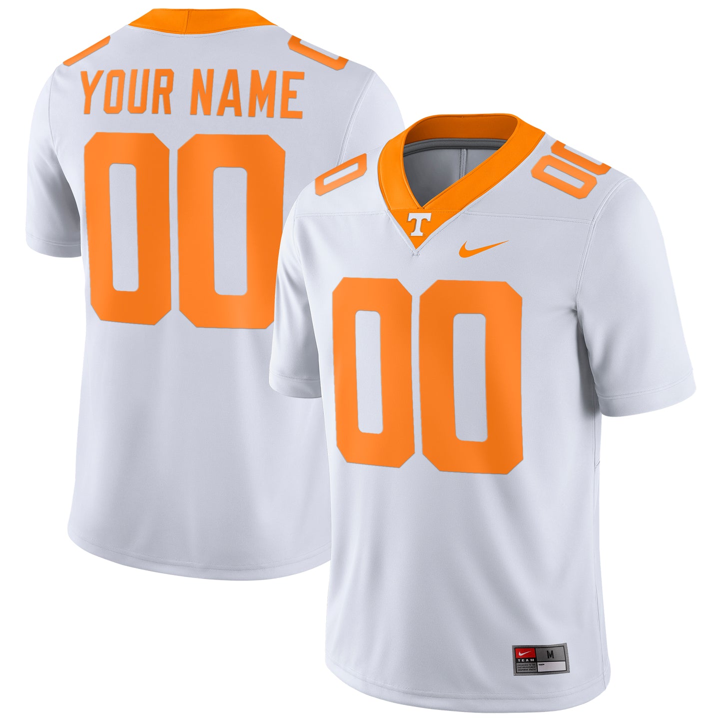Men's Nike White Tennessee Volunteers Football Custom Game Jersey