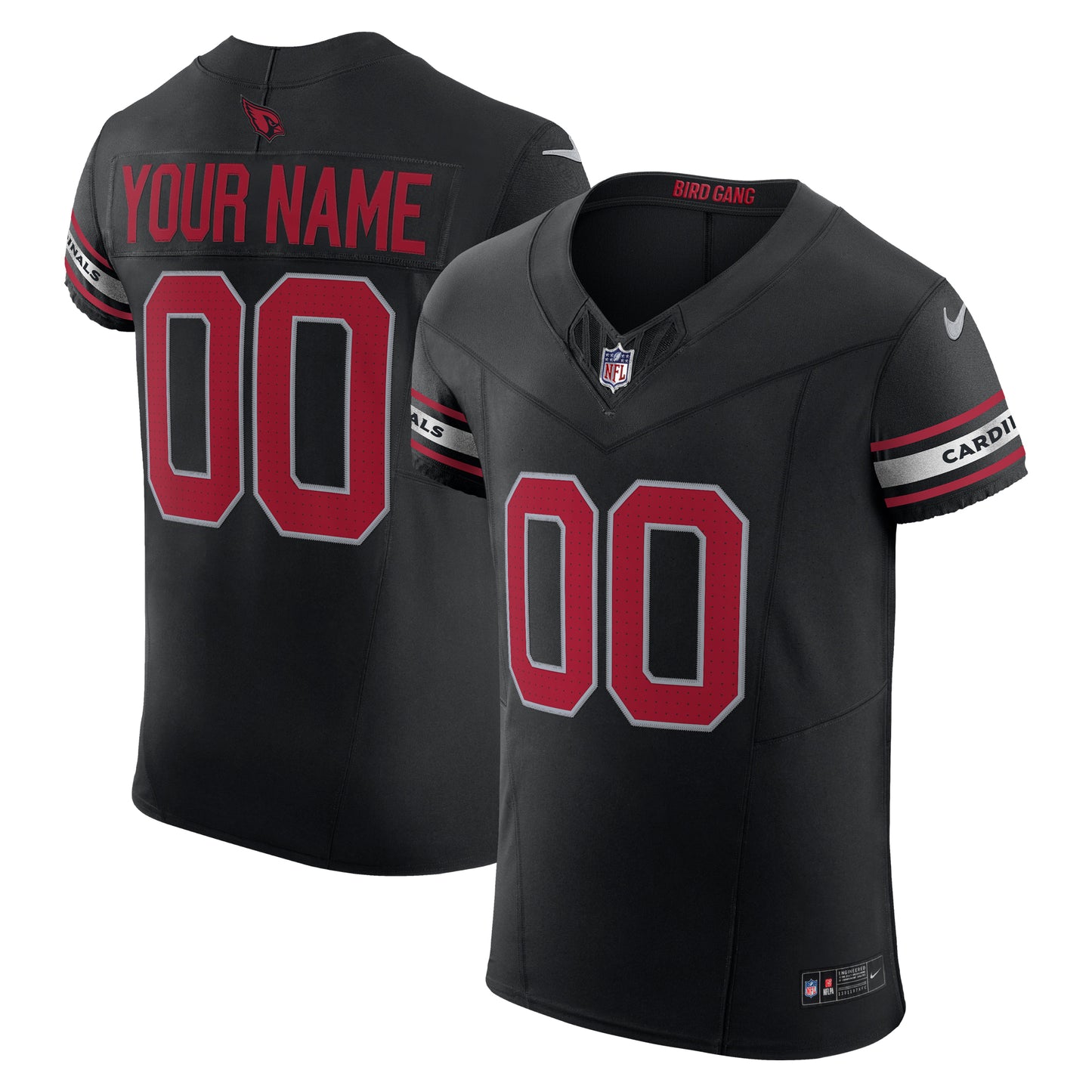 Men's Nike Black Arizona Cardinals Vapor F.U.S.E. Elite Custom Jersey