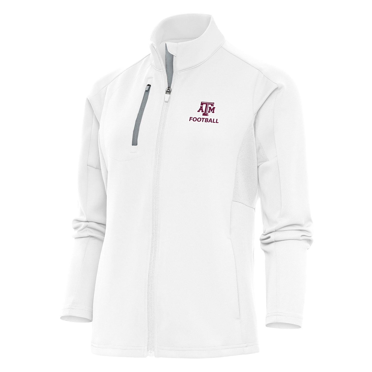 Women's Antigua White Texas A&M Aggies Football Generation Full-Zip Jacket