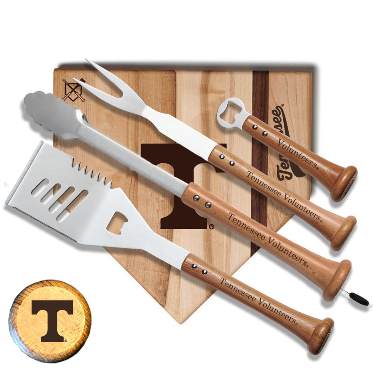 Baseball BBQ Tennessee Volunteers 17" Grand Slam Combo Set
