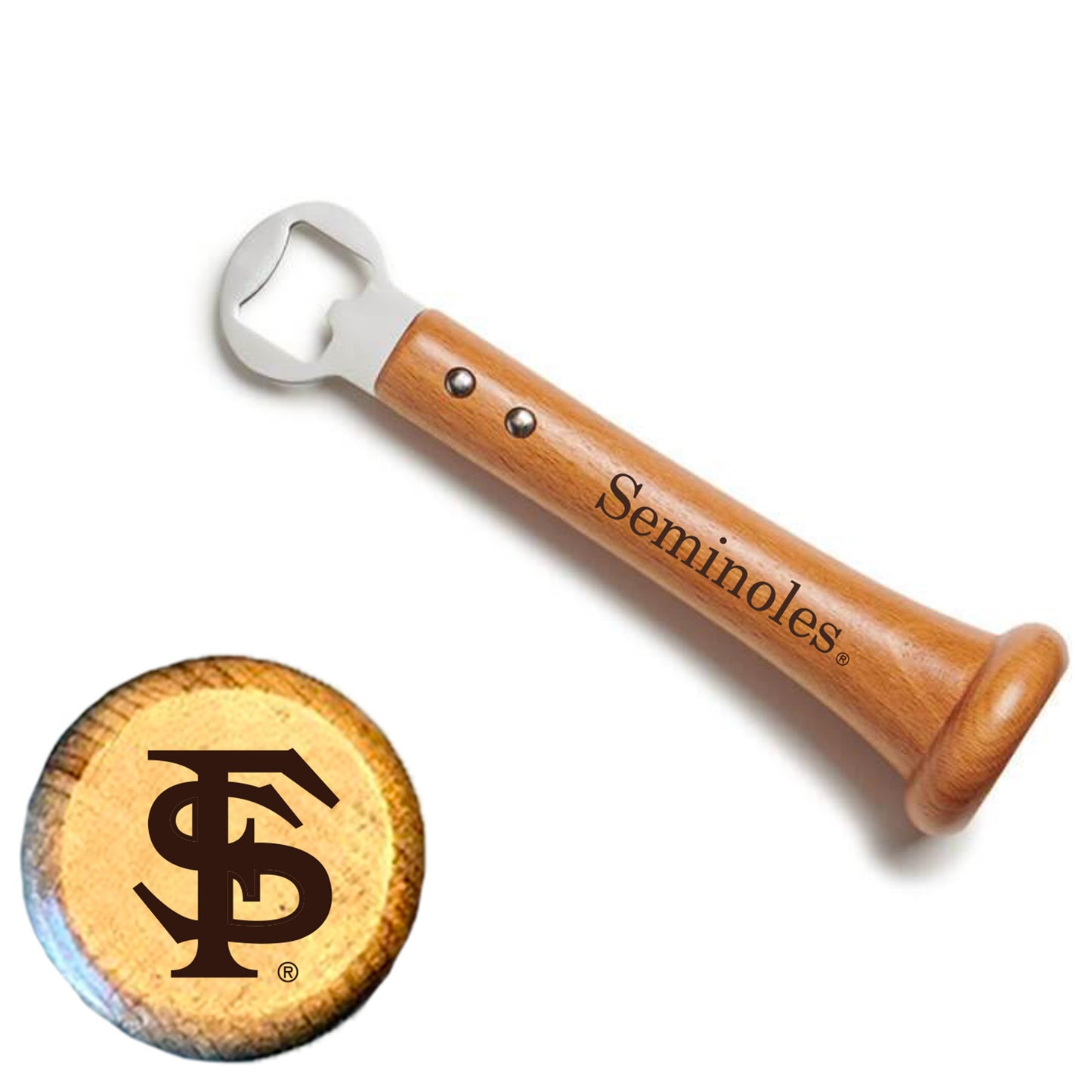 Baseball BBQ Florida State Seminoles Pickoff Bottle Opener