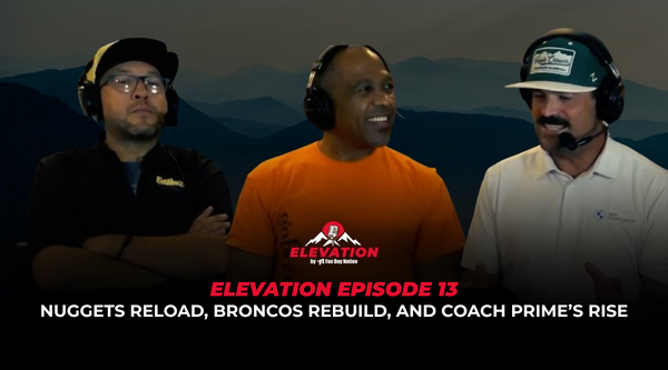 Podcast hosts Danny Williams, Mark Jackson, and Jeff Gerst of Elevation on Fan Day Nation discuss Denver sports and Coach Prime’s impact