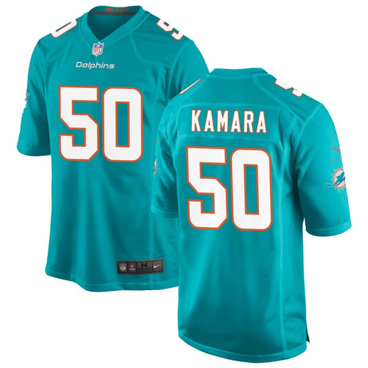 Mohamed Kamara Men's Nike Aqua Miami Dolphins Custom Game Jersey