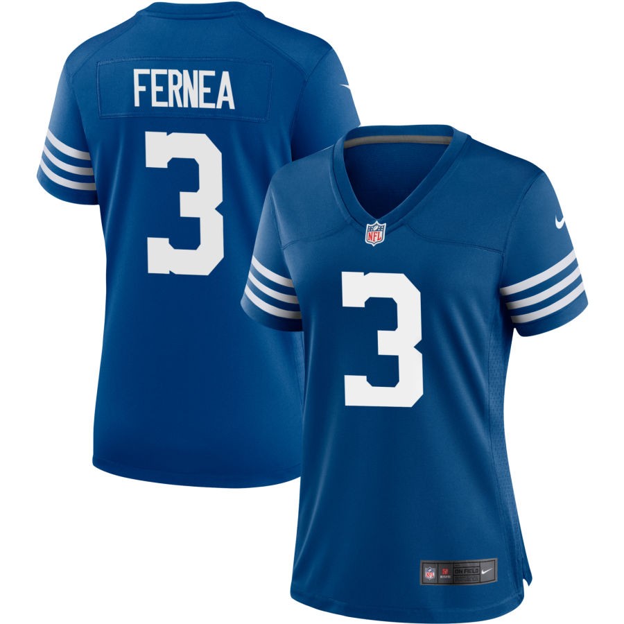 Ethan Fernea Women's Nike Royal Indianapolis Colts Alternate Custom Jersey