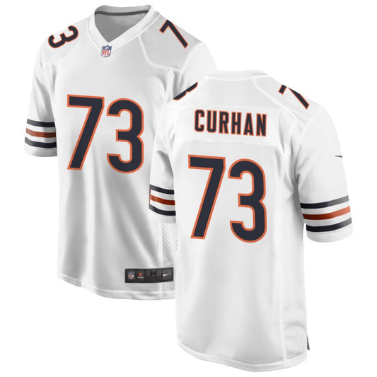 Jake Curhan Men's Nike White Chicago Bears Custom Game Jersey