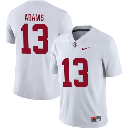 Cole Adams Men's Nike White Alabama Crimson Tide Pick-A-Player NIL Replica Football Jersey