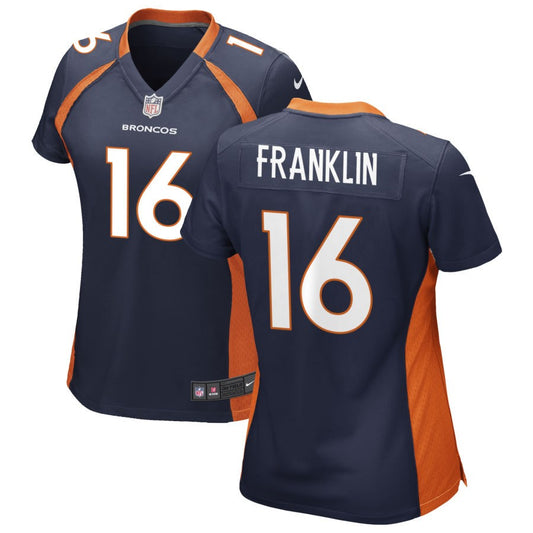 Troy Franklin Women's Nike Navy Denver Broncos Alternate Custom Game Jersey