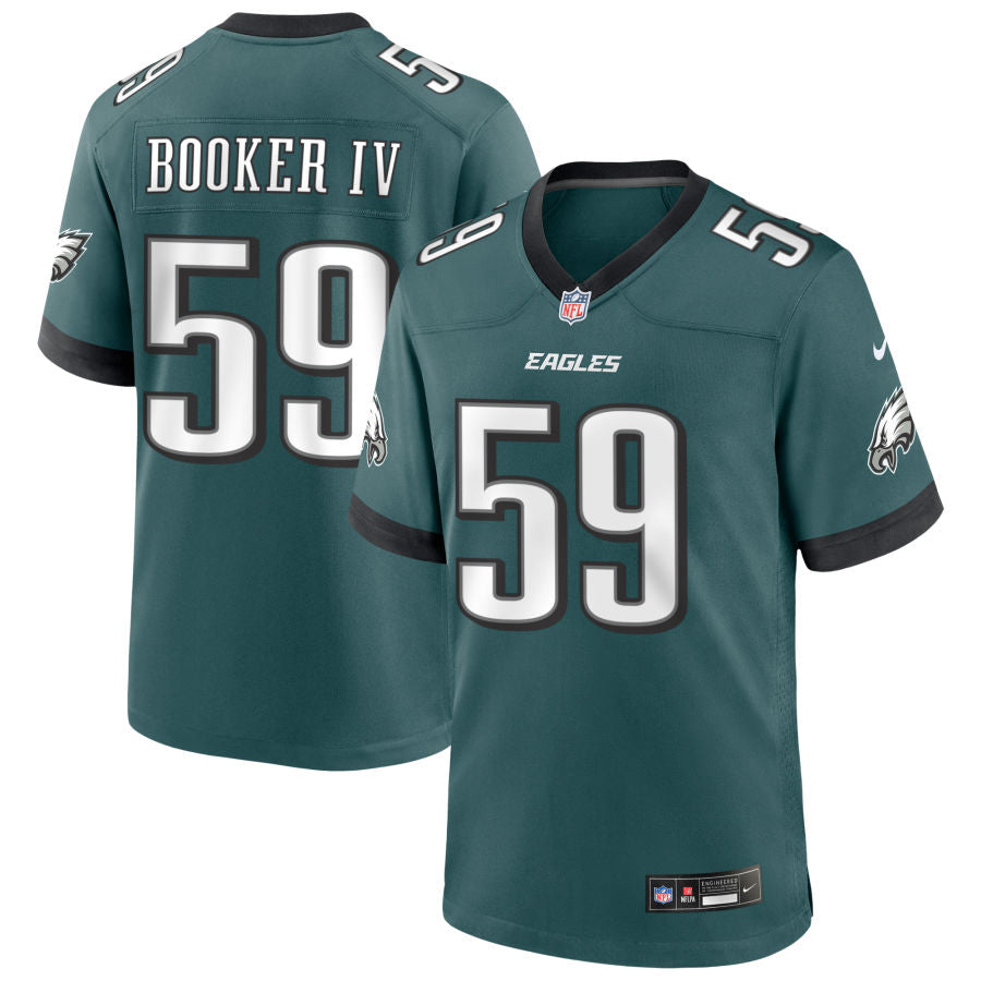 Thomas Booker IV Men's Nike Midnight Green Philadelphia Eagles Custom Game Jersey