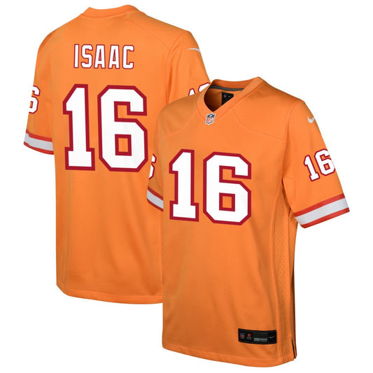 Keenan Isaac Youth Nike Orange Tampa Bay Buccaneers Custom Throwback Game Jersey