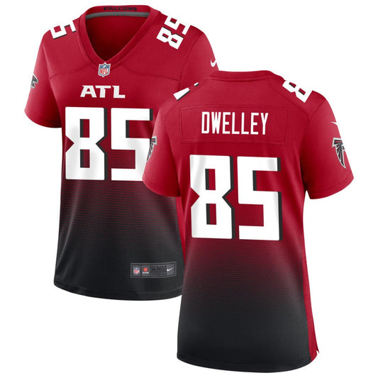 Ross Dwelley Women's Nike Red Atlanta Falcons Alternate Custom Game Jersey