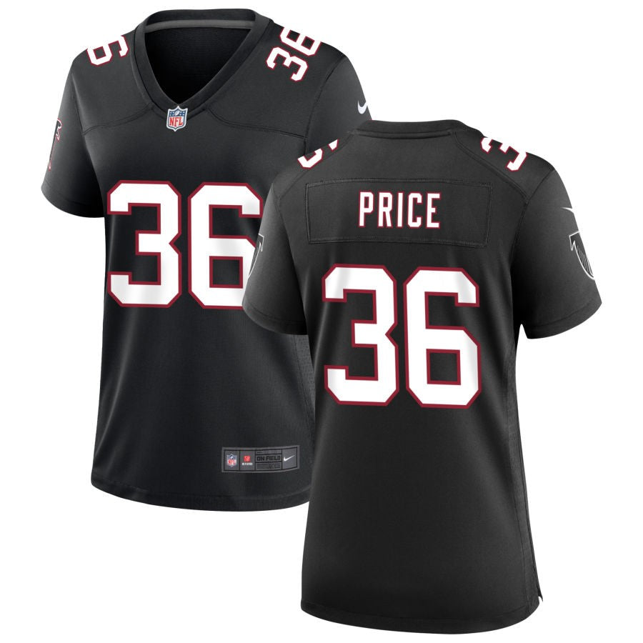 Jayden Price Women's Nike Black Atlanta Falcons Throwback Custom Game Jersey