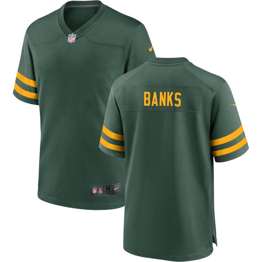 Keshawn Banks Men's Nike Green Green Bay Packers Alternate Custom Jersey