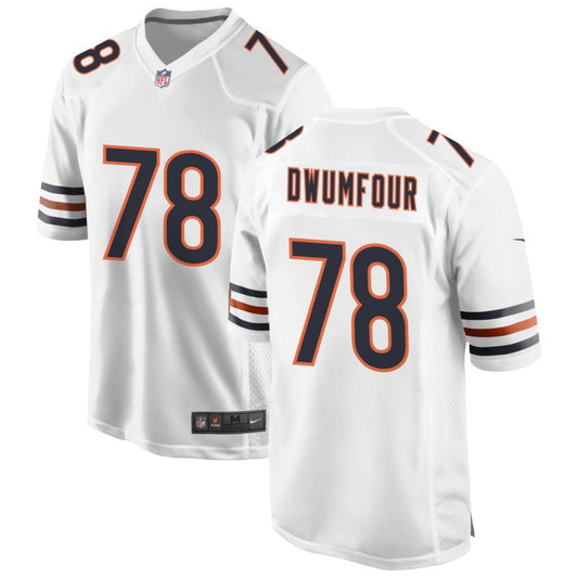 Michael Dwumfour Men's Nike White Chicago Bears Custom Game Jersey