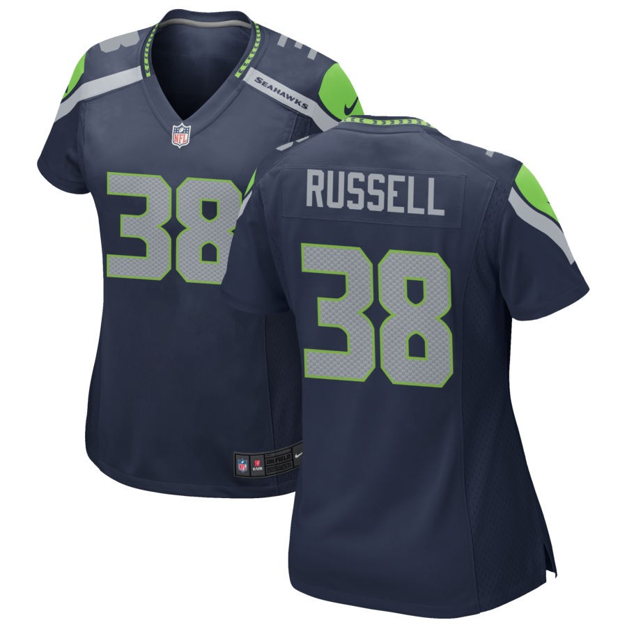 Brady Russell Women's Nike College Navy Seattle Seahawks Custom Game Jersey