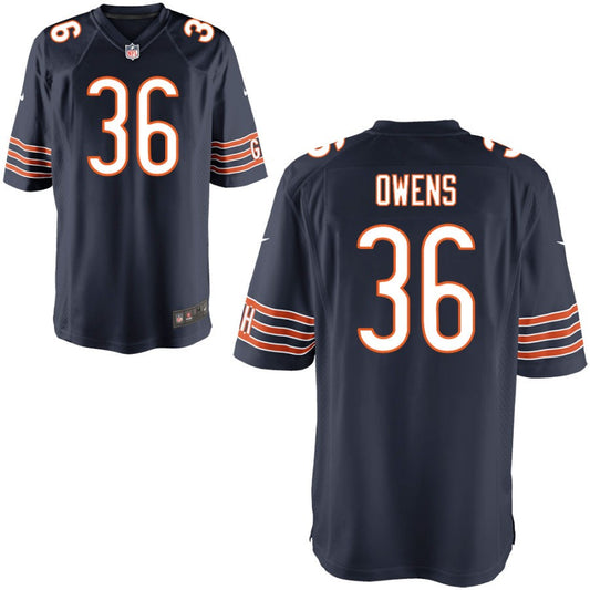Jonathan Owens Youth Nike Navy Chicago Bears Custom Game Jersey