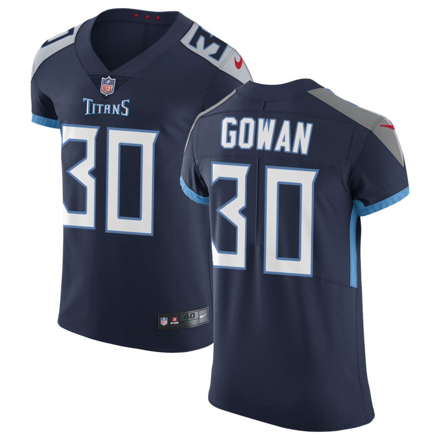 Tay Gowan Men's Nike Navy Tennessee Titans Vapor Untouchable Custom Elite Jersey