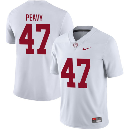 Kolby Peavy Men's Nike White Alabama Crimson Tide Pick-A-Player NIL Replica Football Jersey