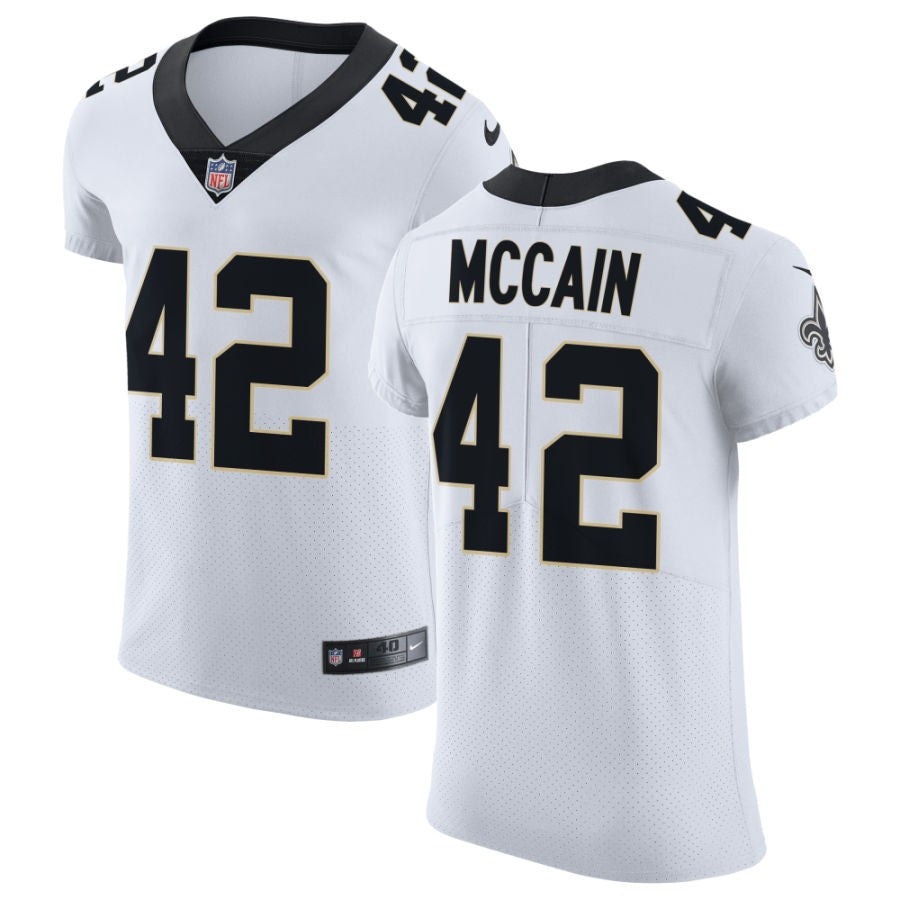 Mac McCain Men's Nike White New Orleans Saints Vapor Untouchable Elite Custom Jersey