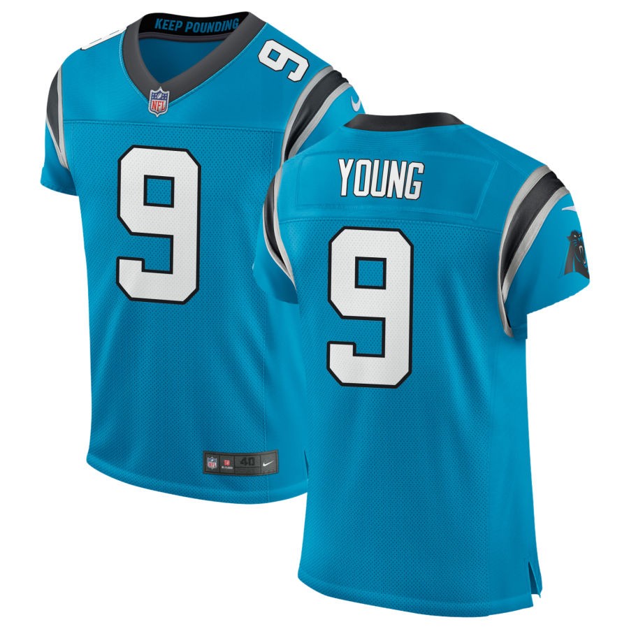 Bryce Young Men's Nike Blue Carolina Panthers Classic Elite Custom Jersey