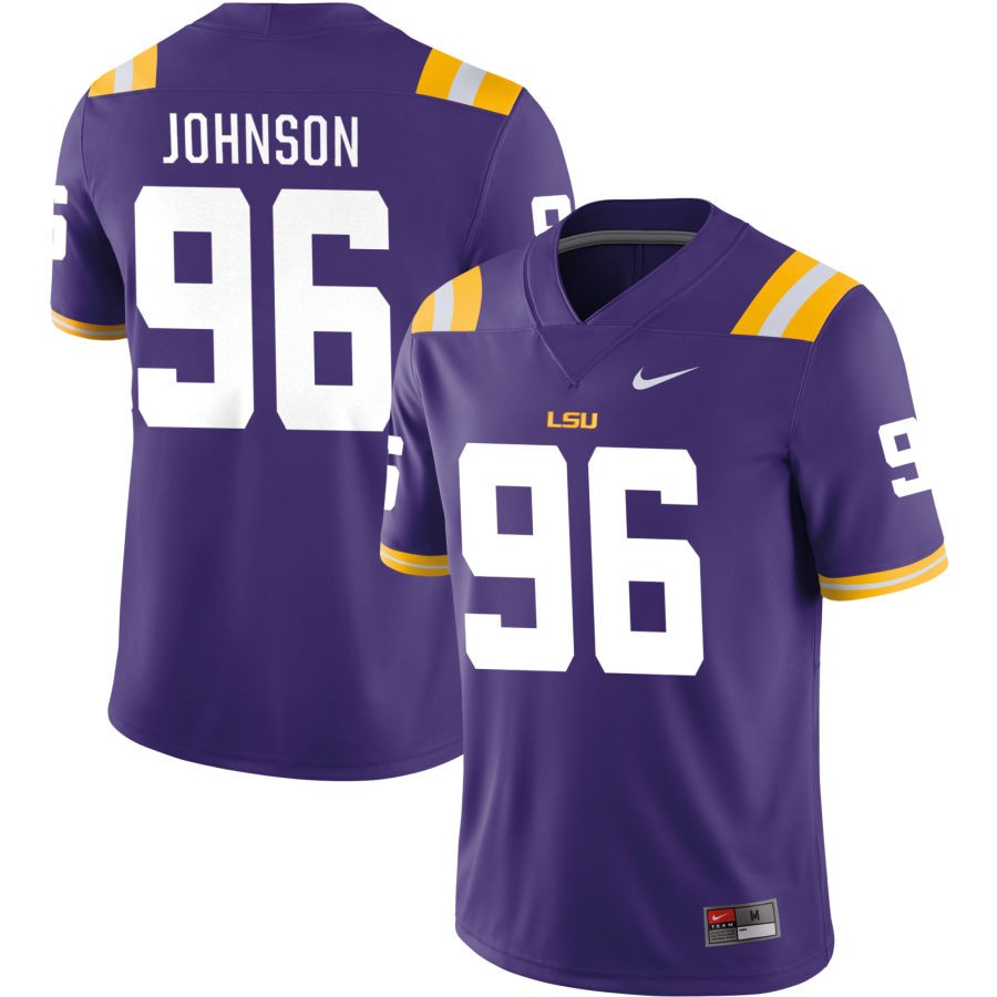 De'Myrion Johnson Men's Nike Purple LSU Tigers Pick-A-Player NIL Replica Football Jersey